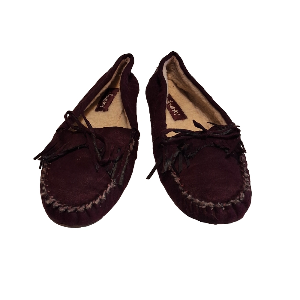 Burgandy Unionbay Moccasins Size 7
